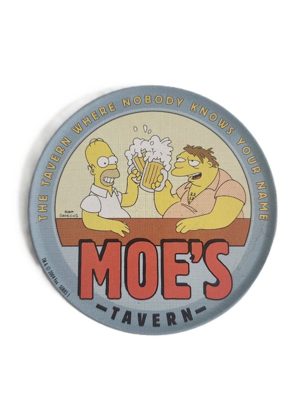Simpsons Moe’s Tavern Coaster Set – 4 Collectible Coasters + Tin – Duff Beer
